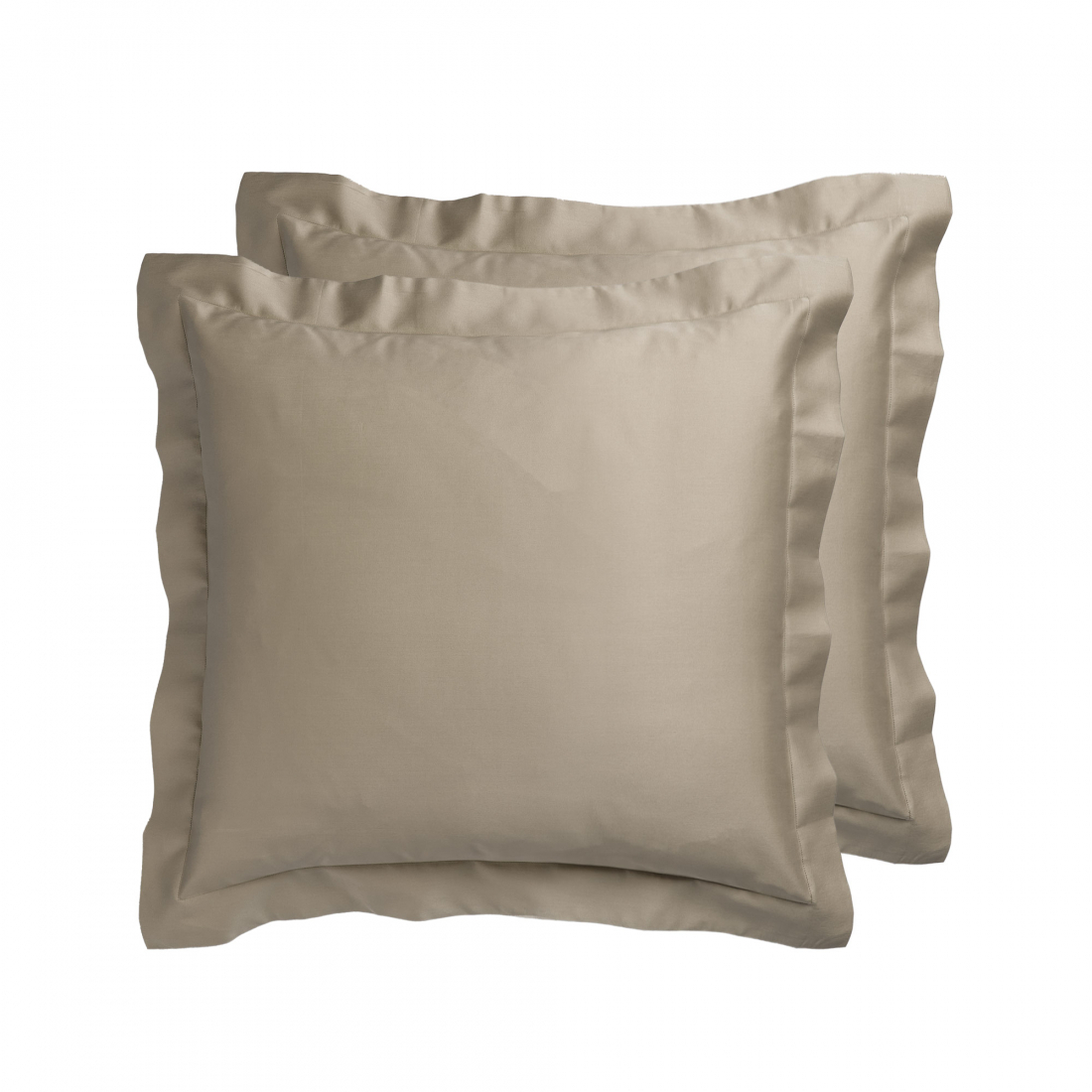 Denise Set Of 2 Brown Pillowcases