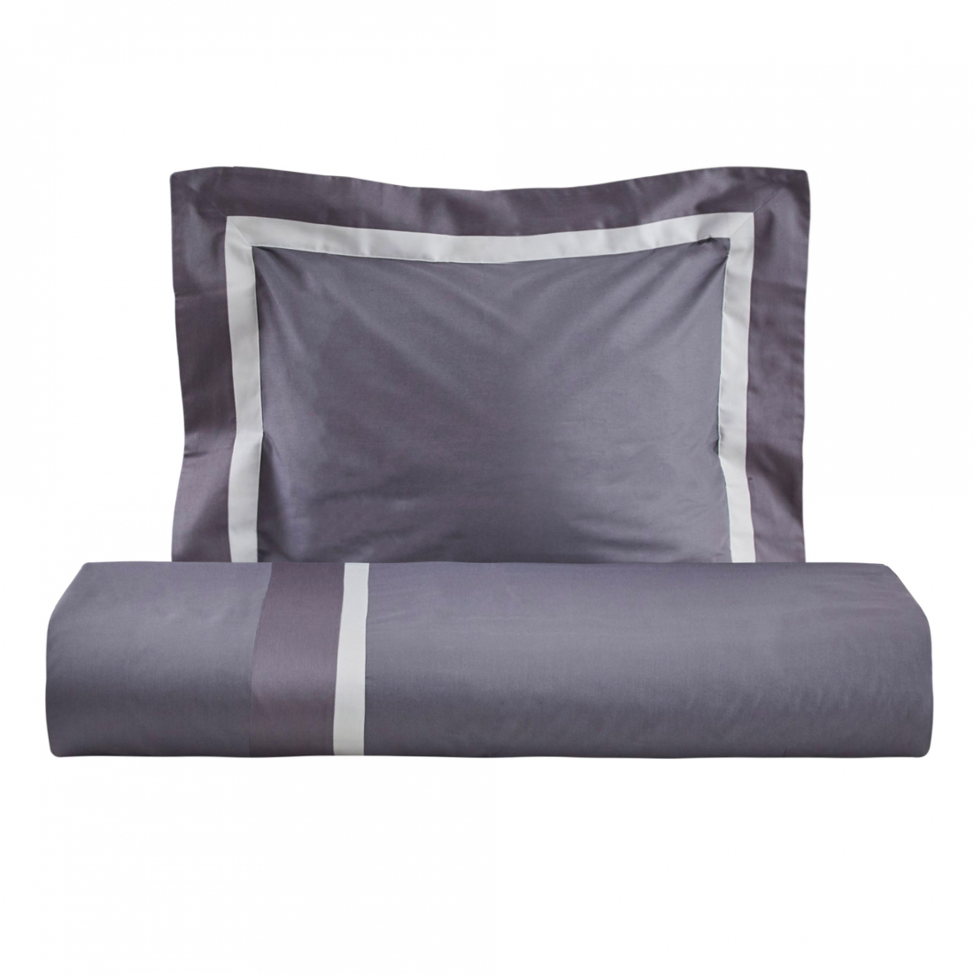 William Duvet Cover Set Grey - 200x140 cm | 63x63 cm