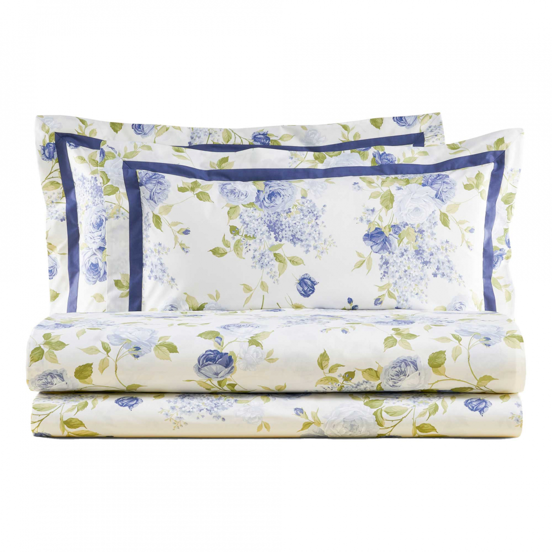 Giulietta King Size Percal Bed Complete Set, Blue