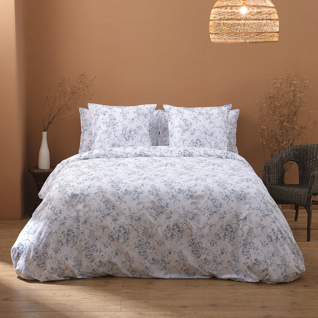 Ensemble Housse De Couette Amelia Bleu