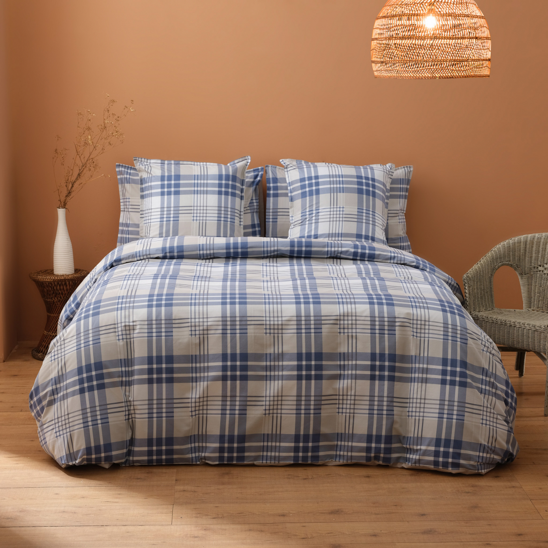 Tancredi Blue/Grey Duvet Cover Set