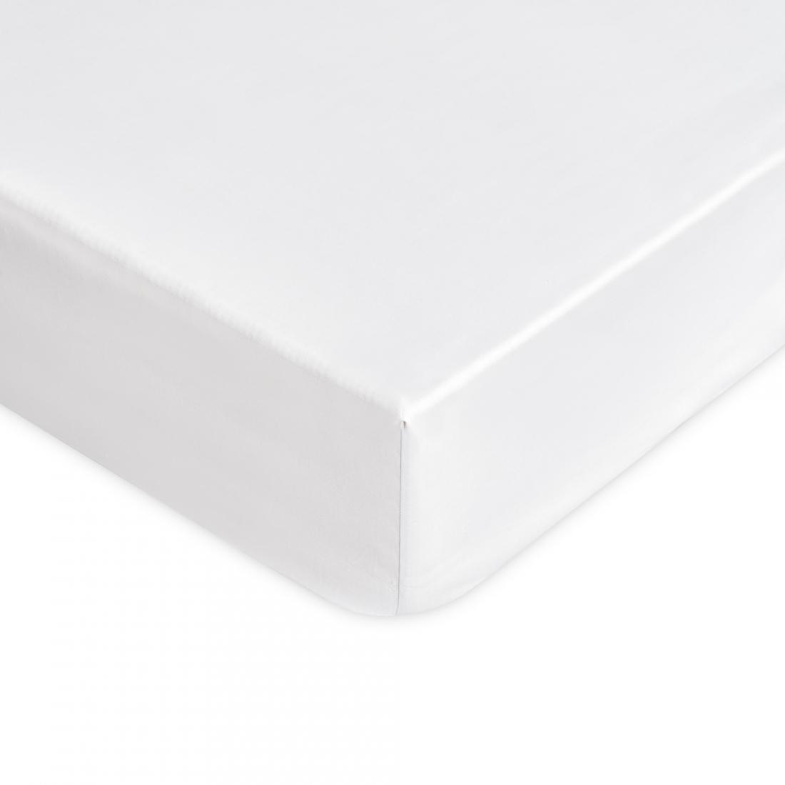 Drap-Housse Simple Avec Coins Aurora Blanc