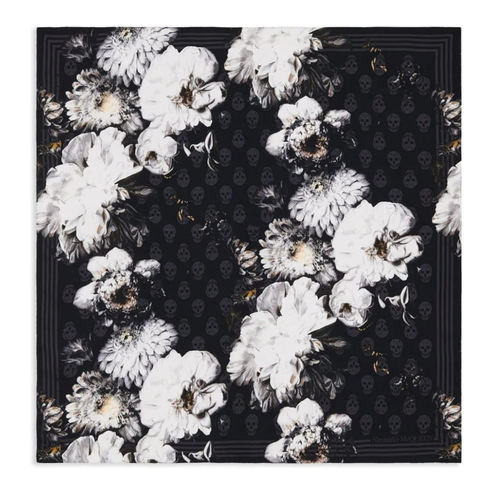 Foulard en soie 'Chiaroscuro Floral' pour Femmes
