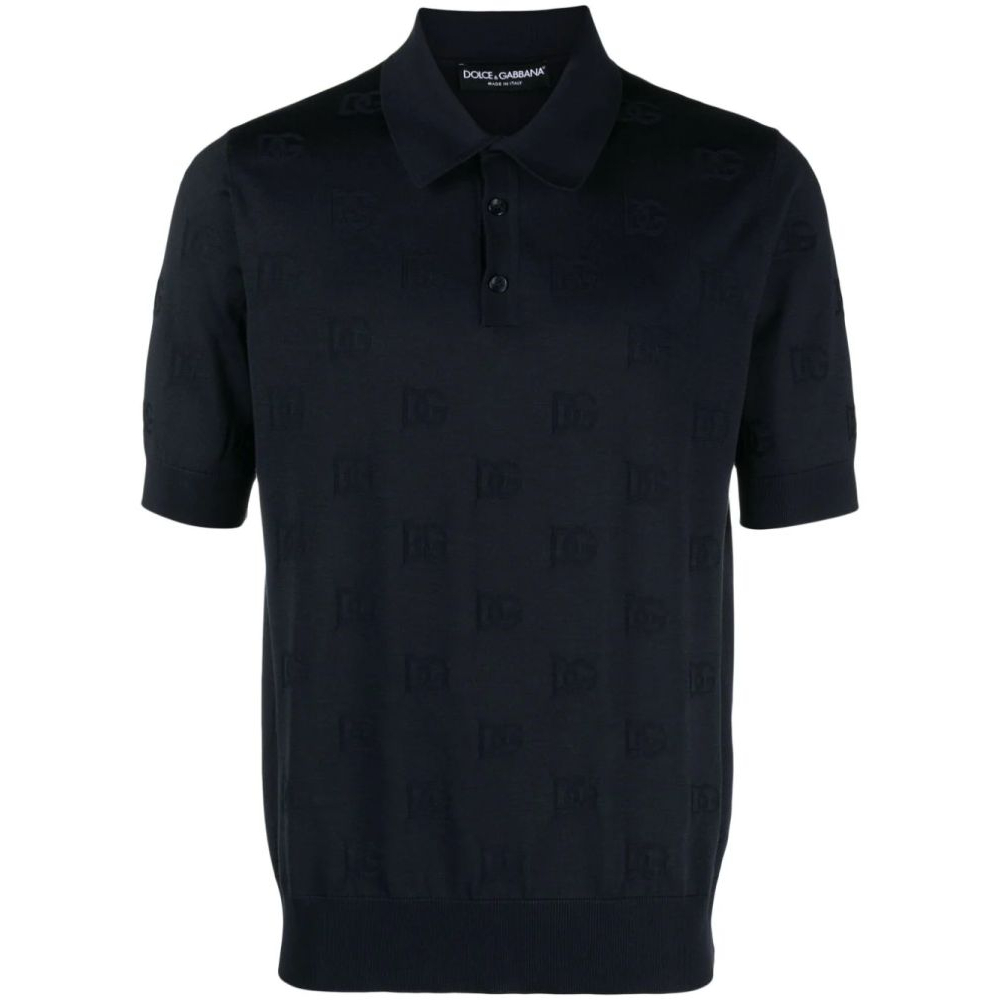 Men's 'Logo-Jacquard' Polo Shirt