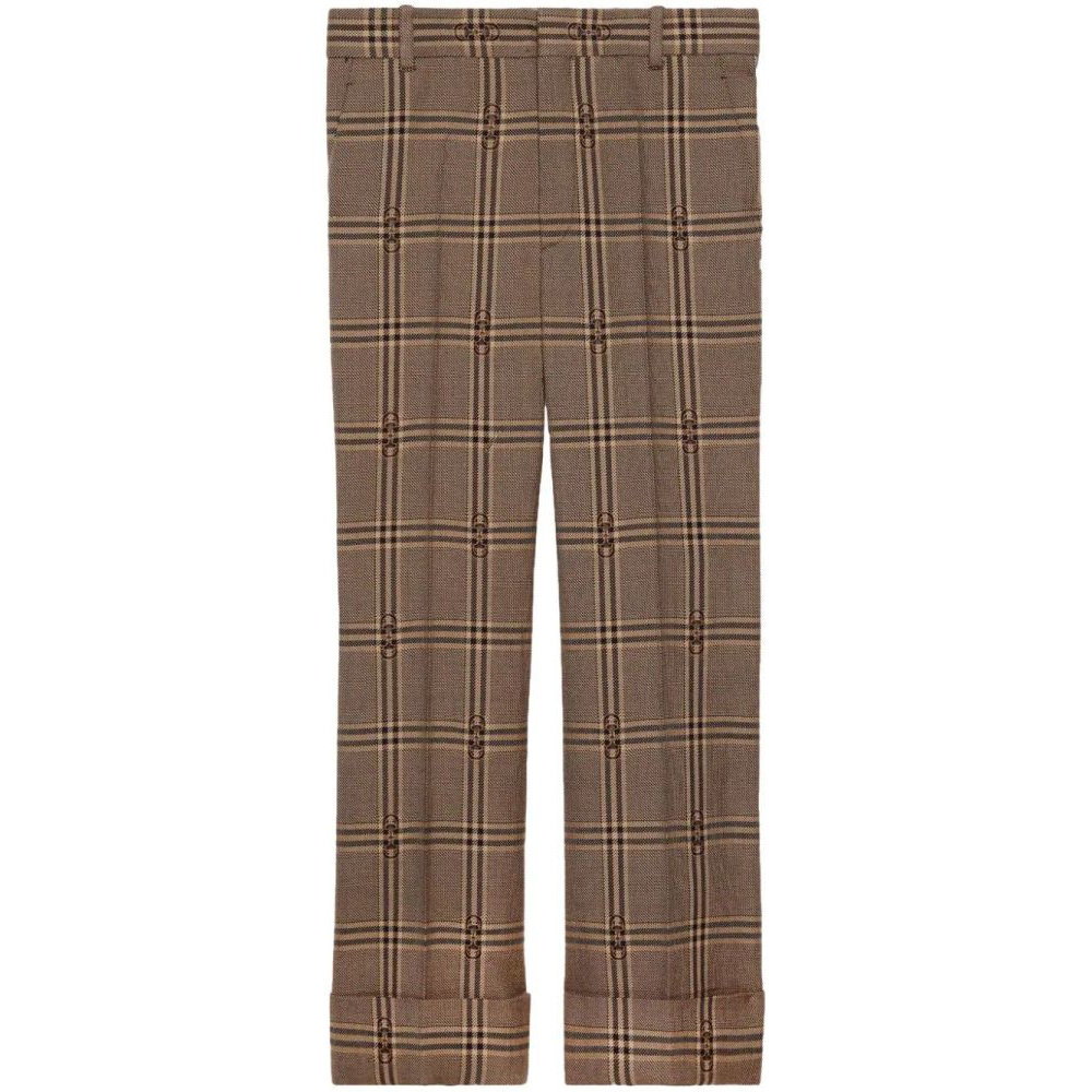 'Horsebit Checked' Hose für Damen