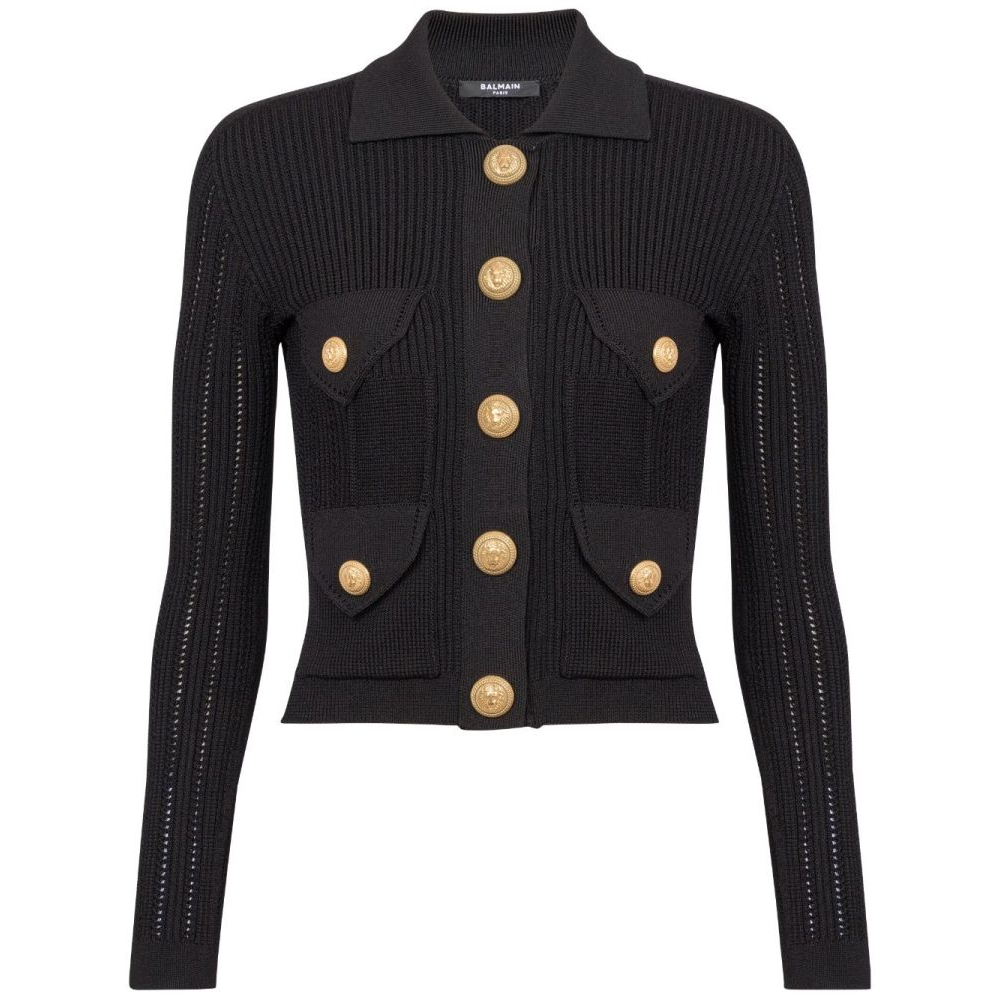 Women's 'Buttoned Ribbed' Cardigan