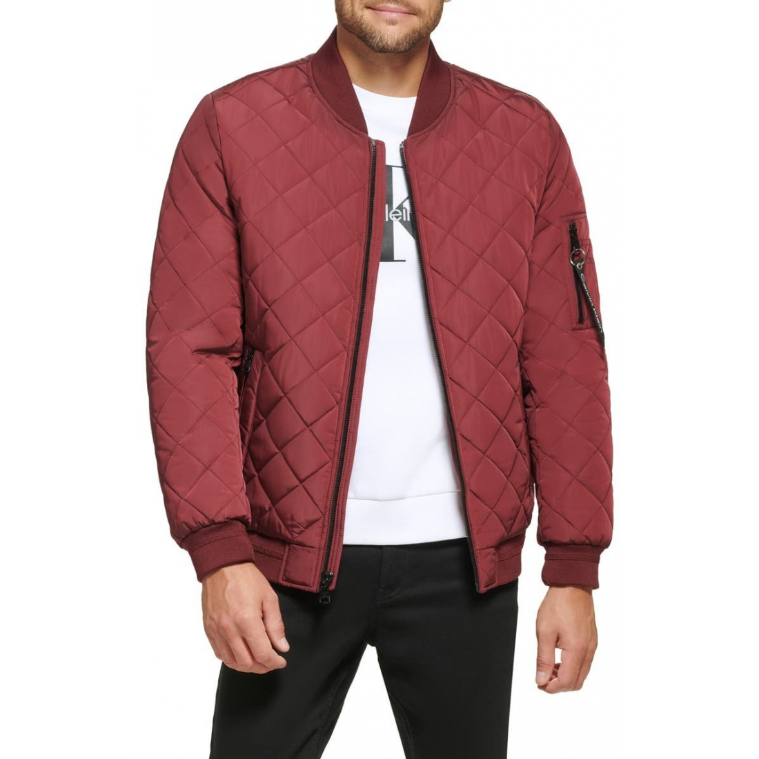 Men's 'Quilted' Bomber Jacket