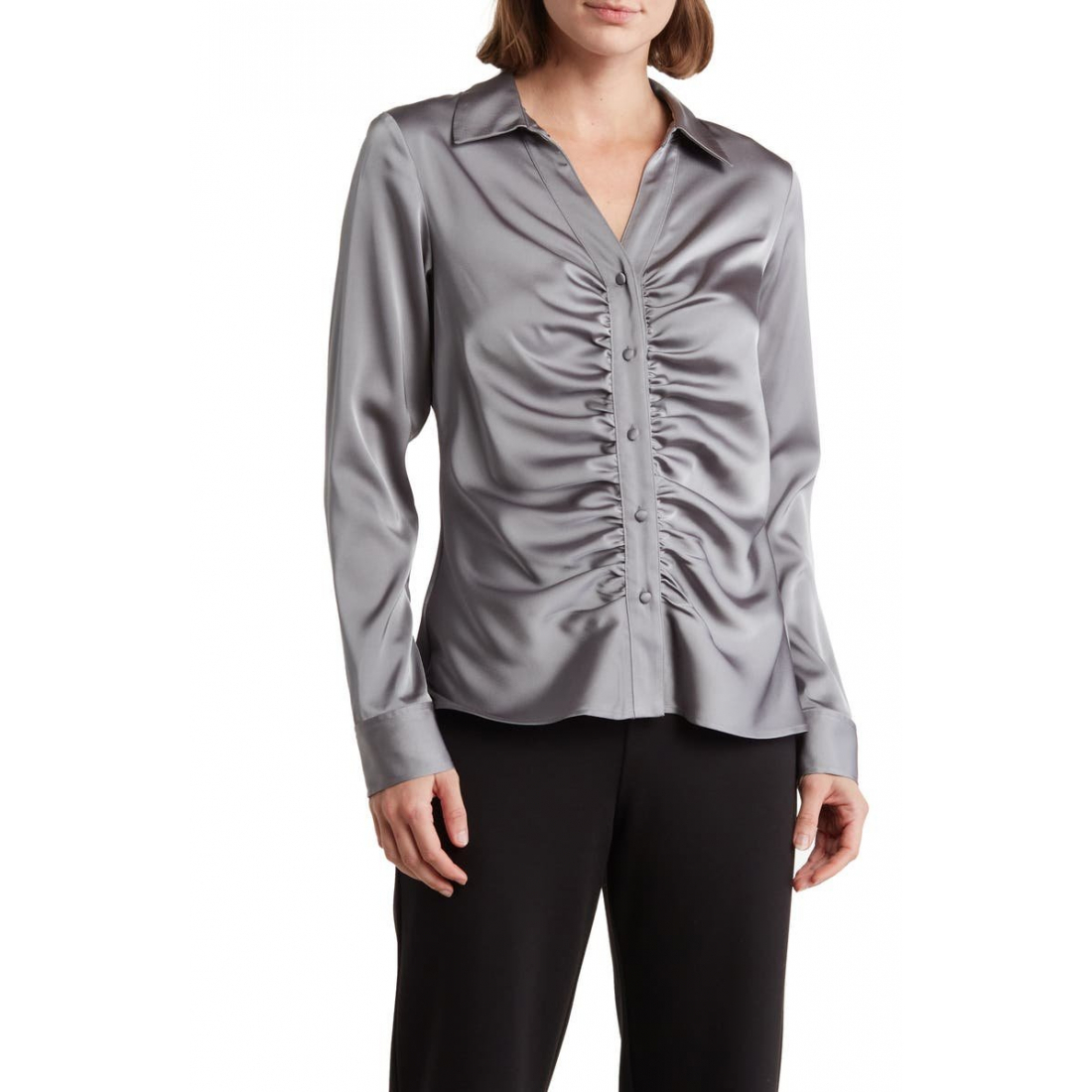 Women's 'Ruched Button-Up' Shirt