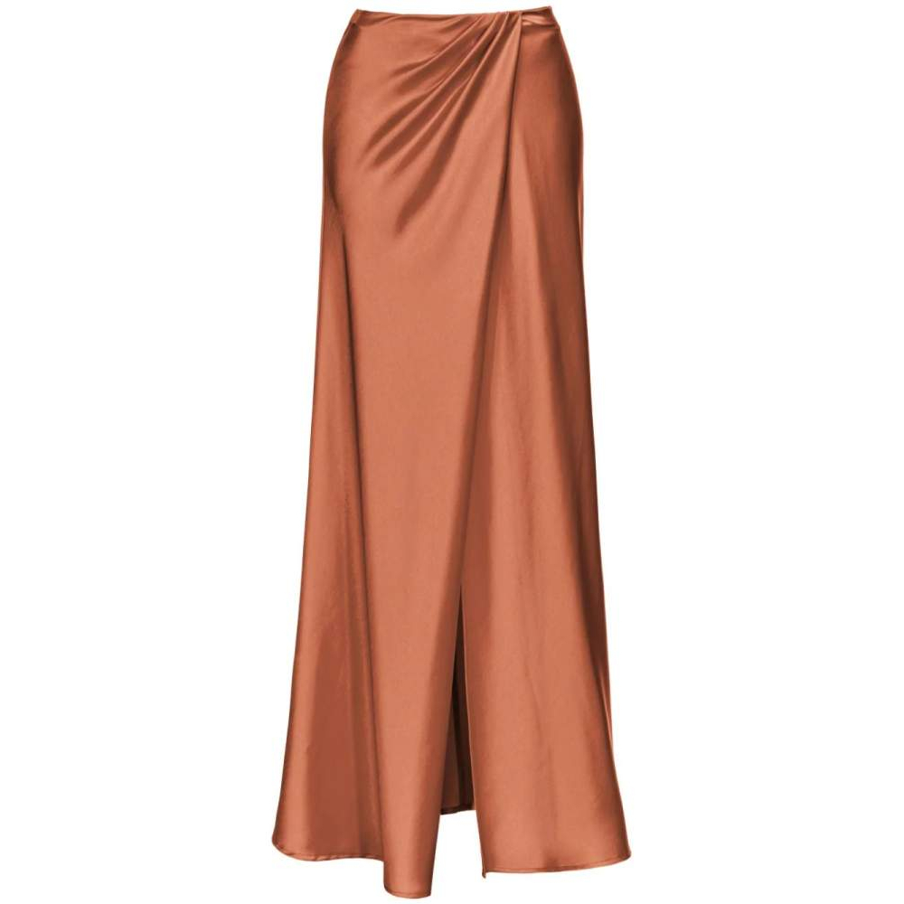 Women's 'Draped Front Slit' Maxi Skirt