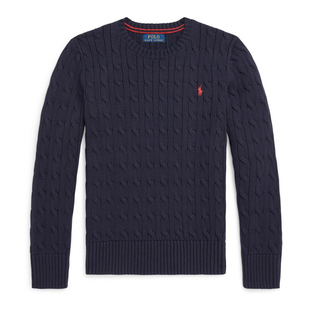 'Cable-Knit Cotton Sweater' für Jungen