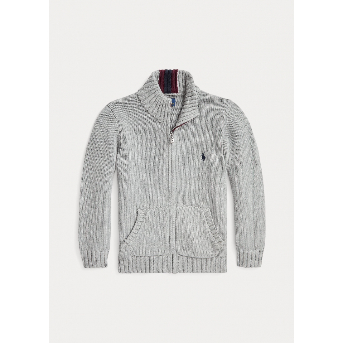 Boy's 'Cotton Full-Zip Sweater'