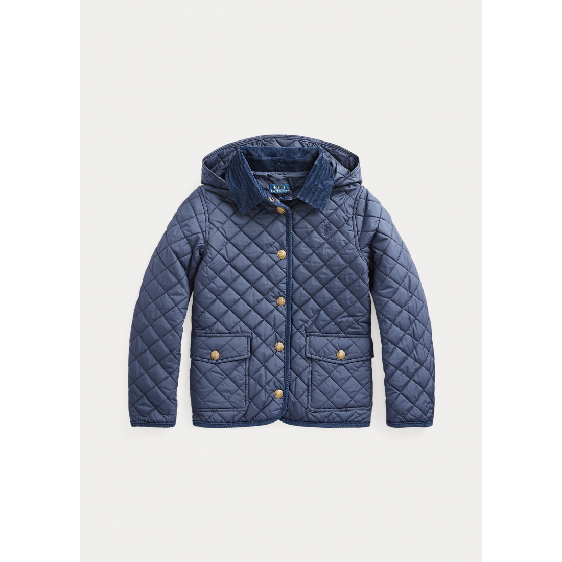 'Quilted Water-Repellent Barn Jacket' pour Filles
