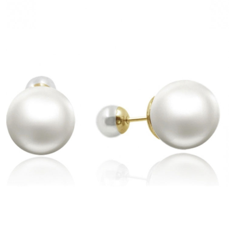 Boucles d'oreilles 'Double Sided Pearl' pour Femmes