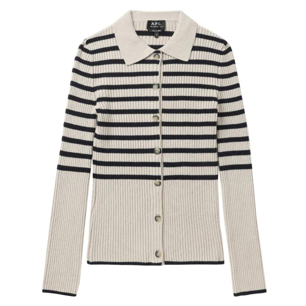 Women's 'Striped Ribbed' Cardigan
