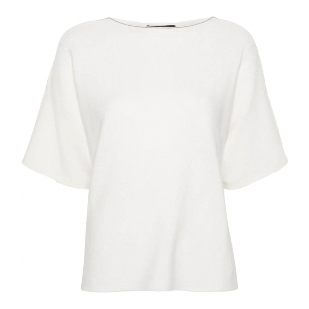 T-shirt 'Chain-Detailed' pour Femmes