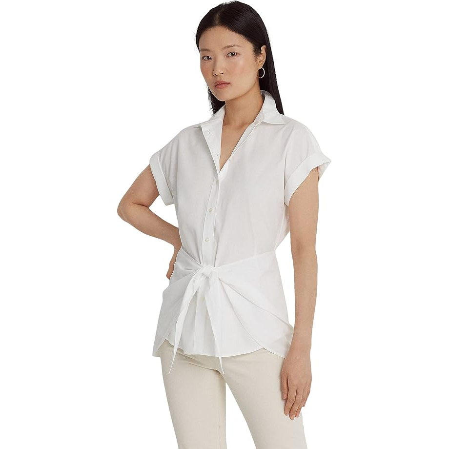 Women's 'Tie Front Broadcloth' Shirt