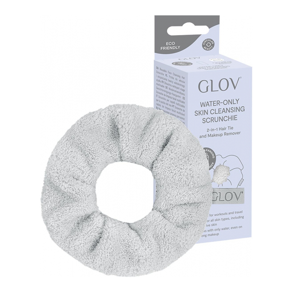 Nettoyage Des Pores En Profondeur Skincare Scrunchie 2-En-1 Avec Cravate Et Démaquillant |  Silver Stone