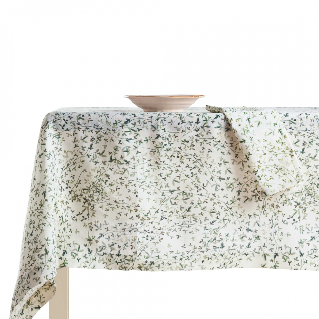 Ivy Printed Linen Tablecloth 170x170 cm