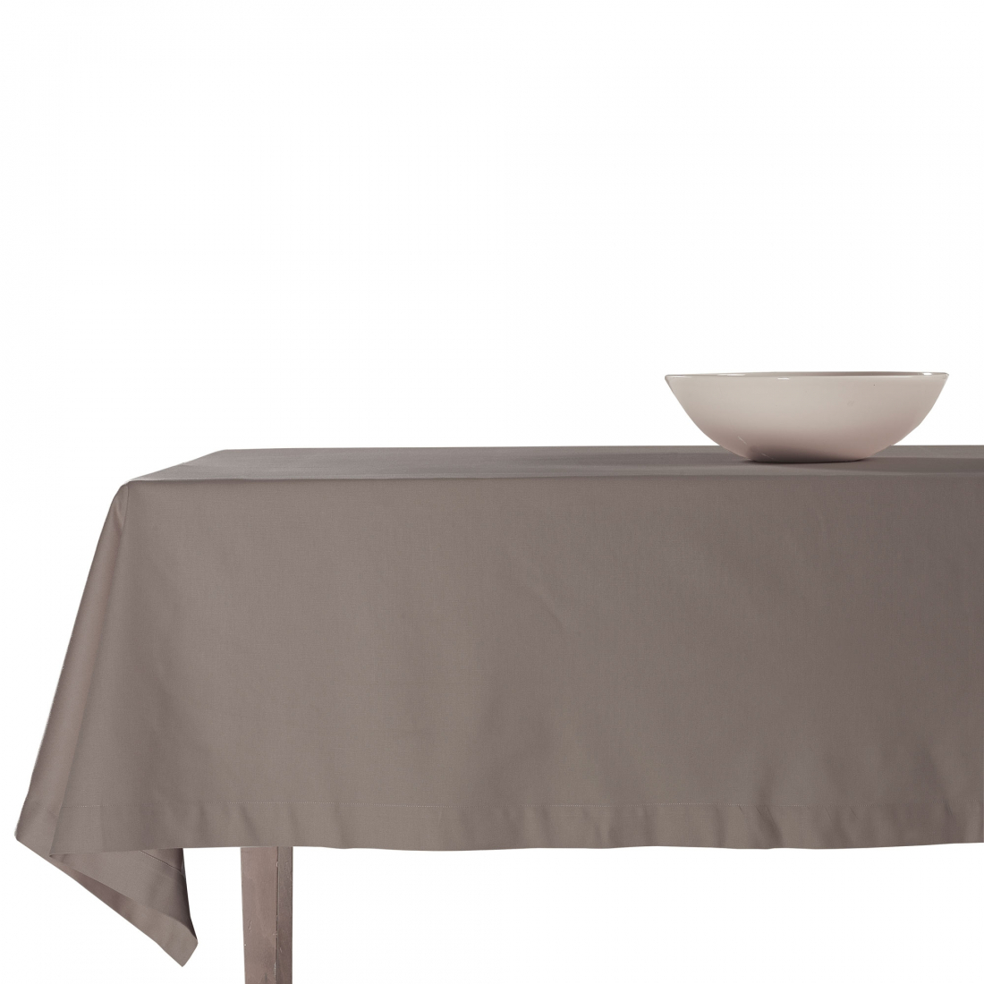 Panama Cotton Panama Tablecloth 180x320 cm, Grey