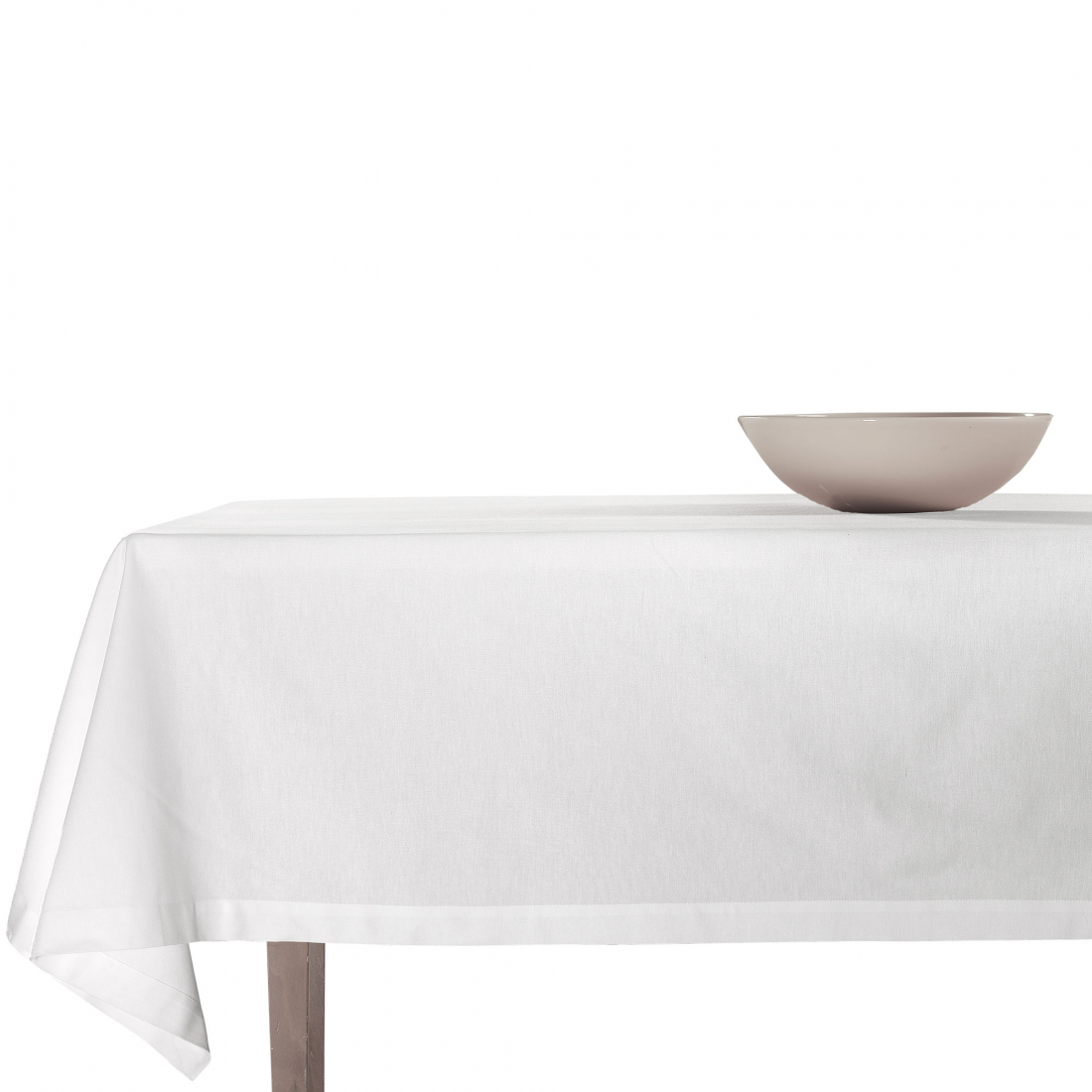 Panama Cotton Panama Tablecloth 180x360 cm, White