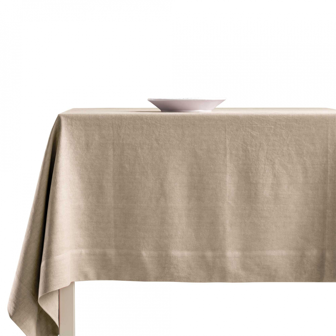 Grafite Linen Tablecloth 160x230 cm, Sand