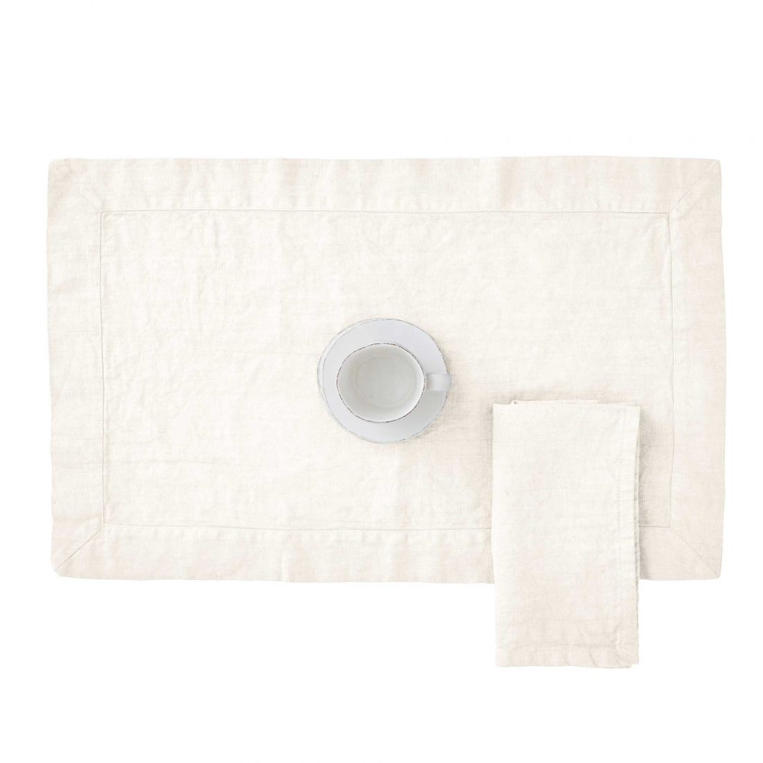 Grafite Set 2 Placemats, Ivory
