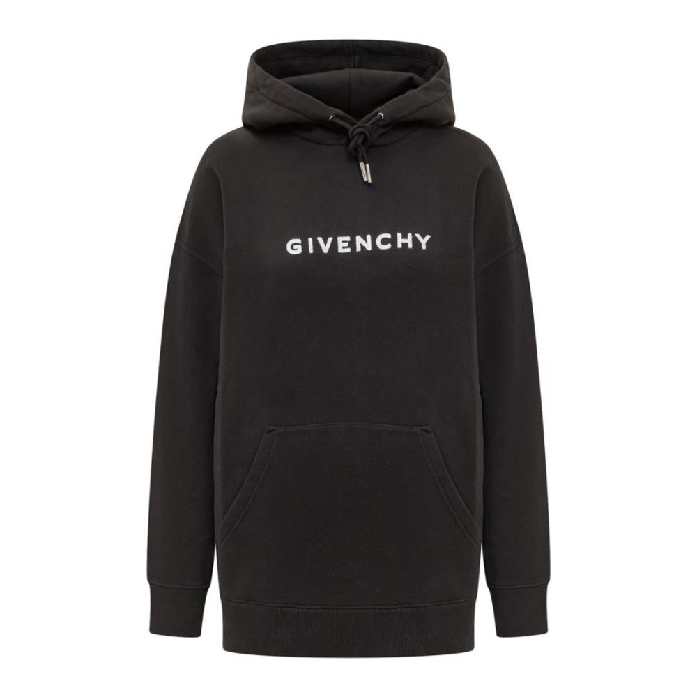 'Logo Embroidered' Kapuzenpullover für Damen