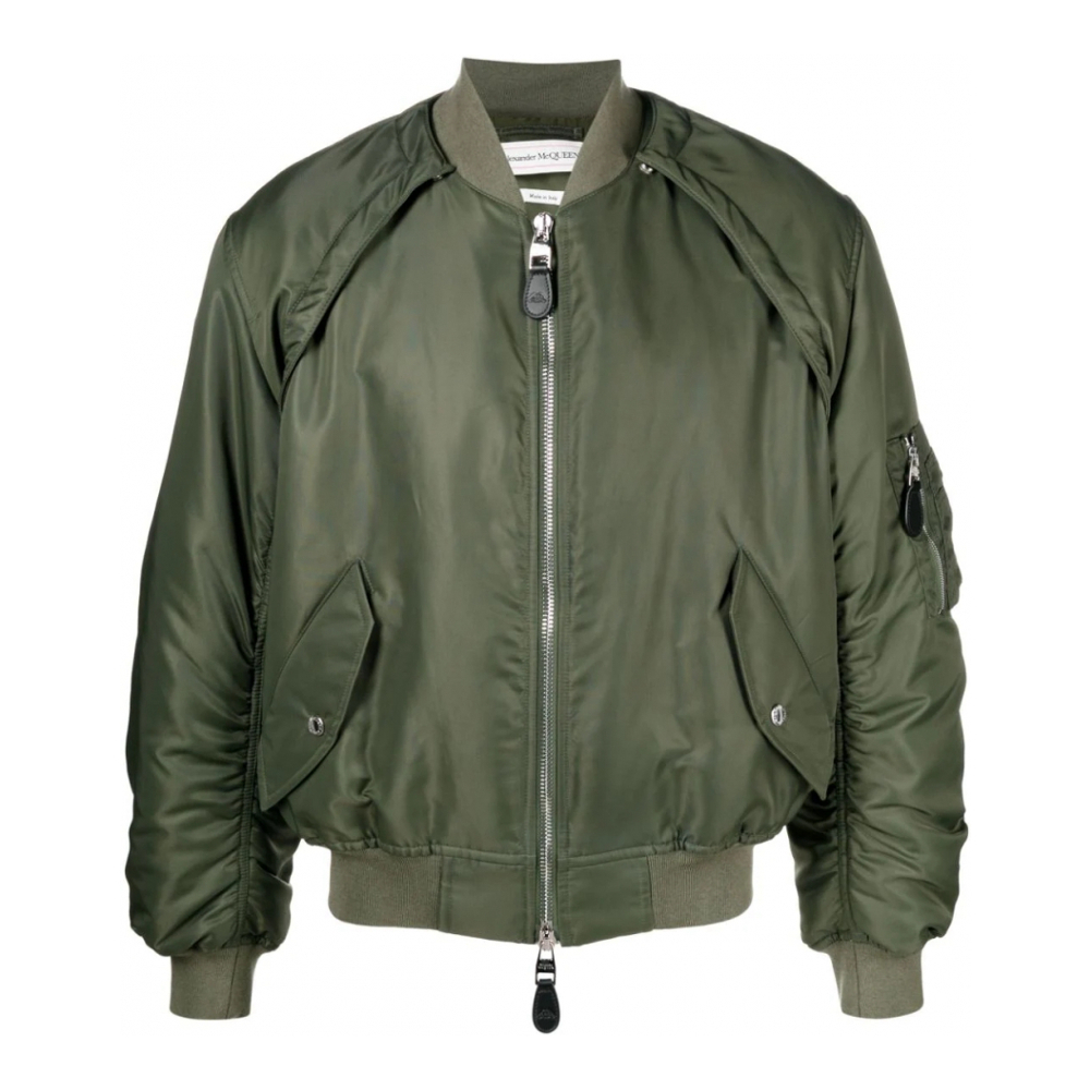 Blouson bomber 'Detachable-Sleeve Ruched' pour Hommes