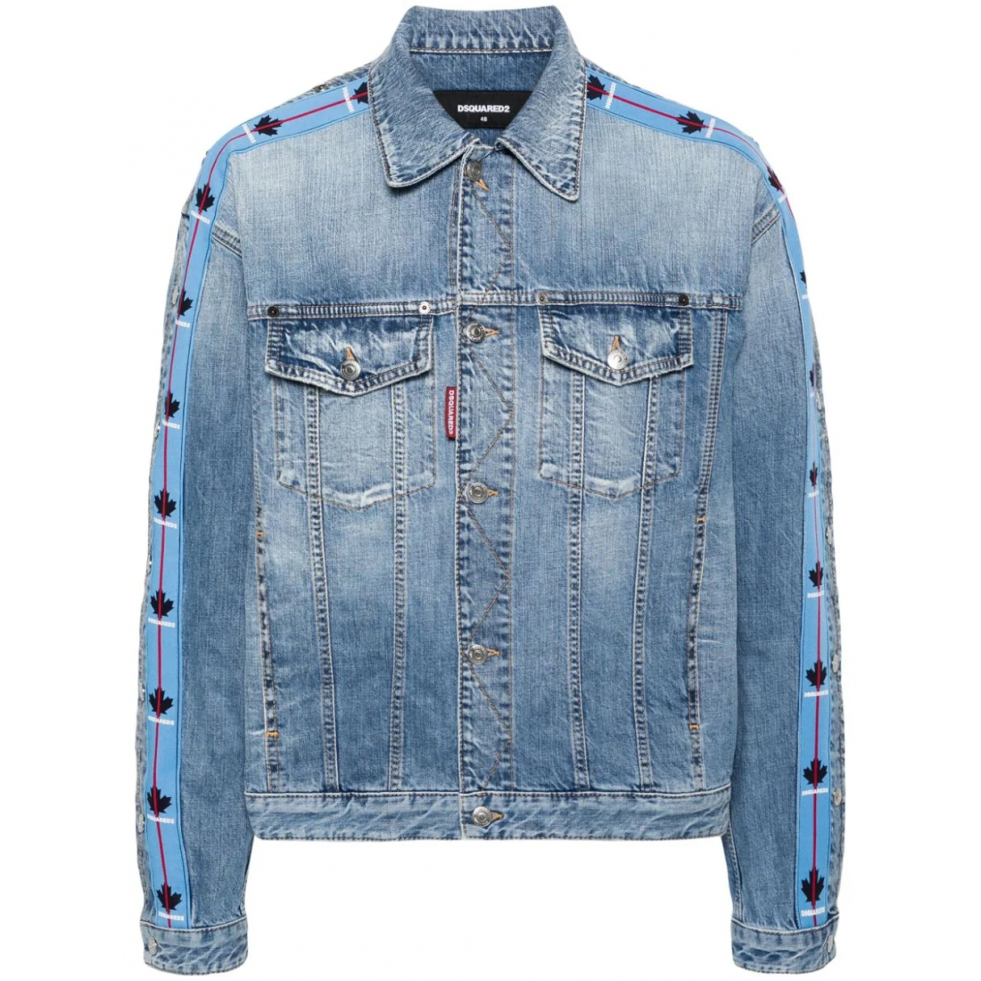 Veste en jeans 'Dan Logo-Panels' pour Hommes