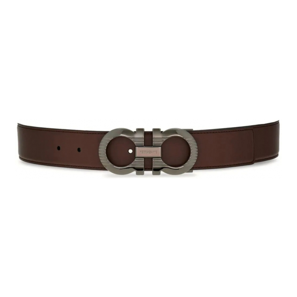 Ceinture Réglable 'Gancini Reversible' pour Hommes