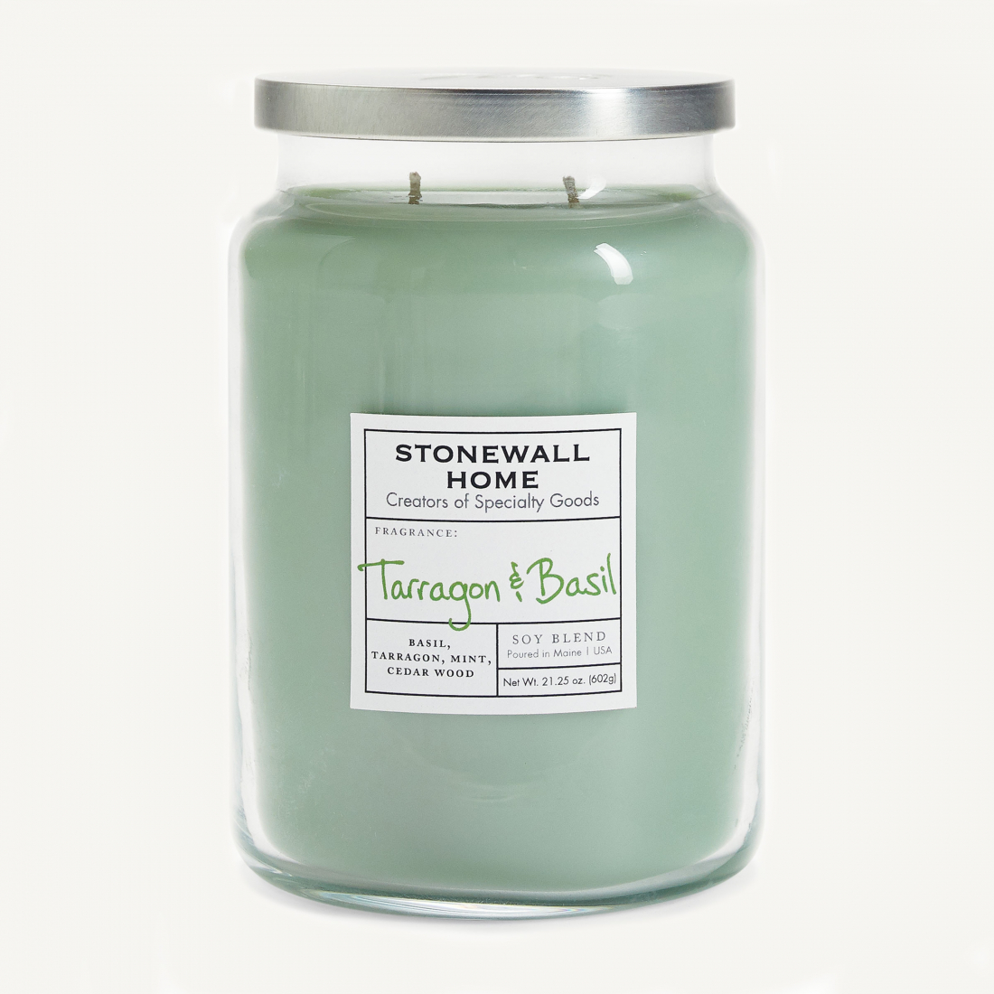 'Tarragon & Basil' Scented Candle - 602 g