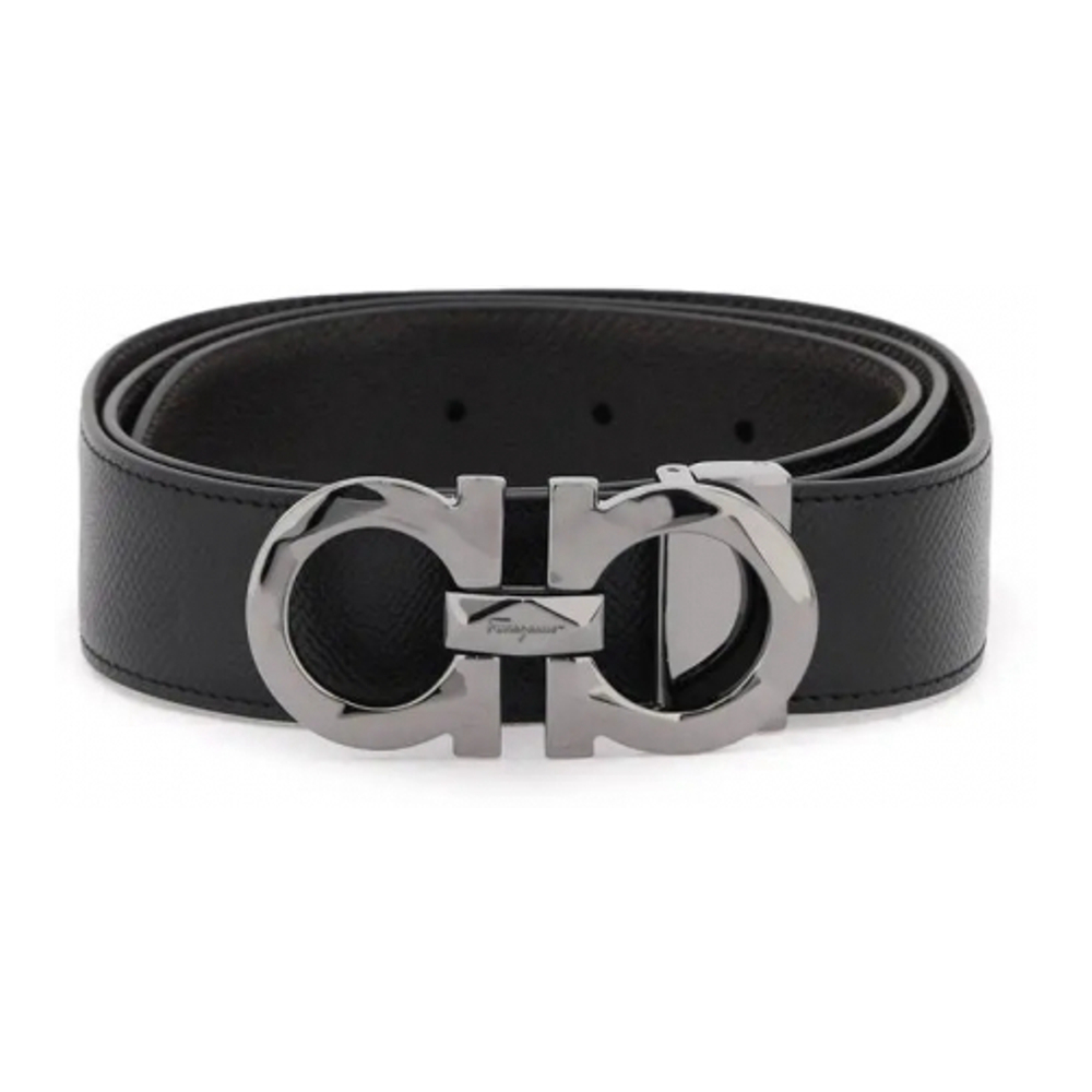 Ceinture Réglable 'Gancini Reversible' pour Hommes
