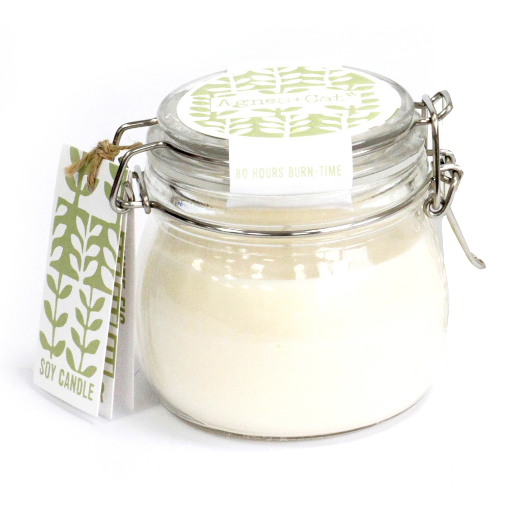 'White Fig Iron' Large Candle - 980 g