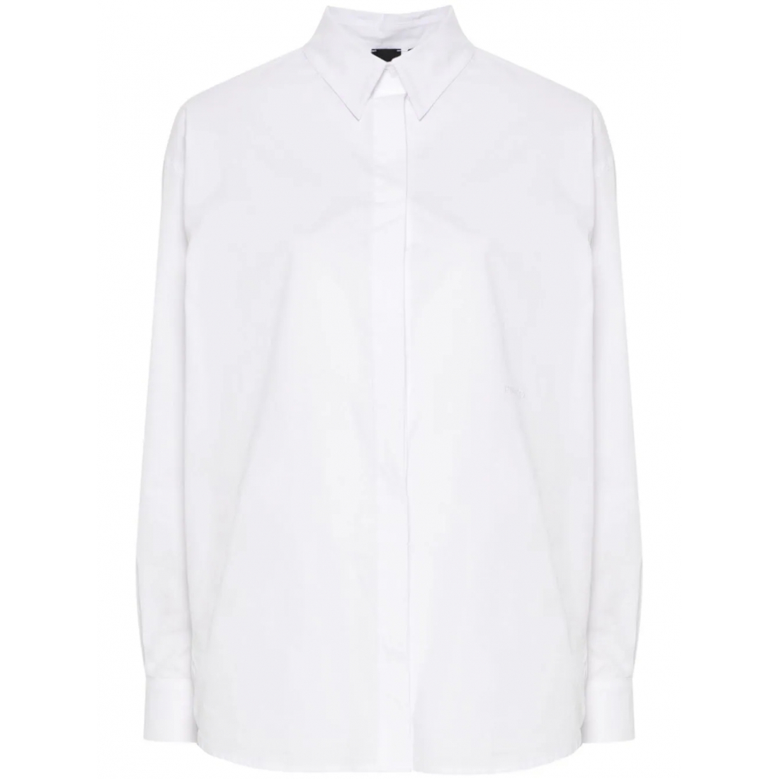 'Embroidered-Logo Poplin' Hemd für Damen