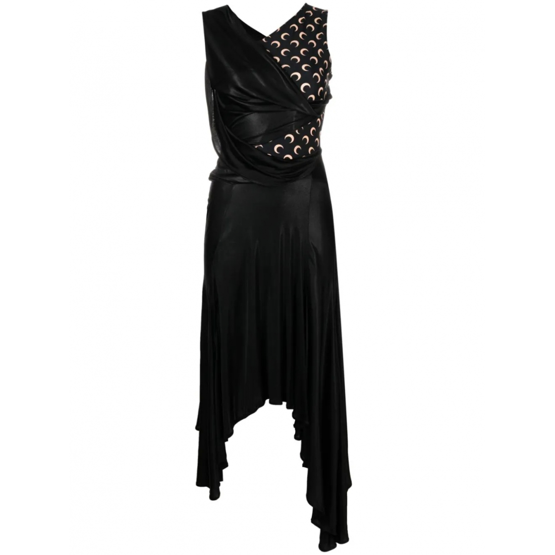 Robe Midi 'Crescent Moon Asymmetric' pour Femmes