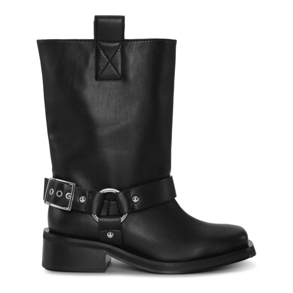 Bottes 'Buckle-Strap Biker' pour Femmes
