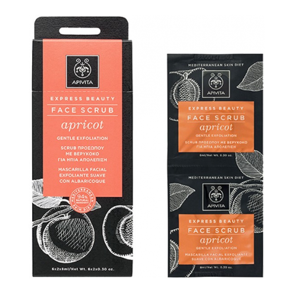 'Express Beauty Exfoliation' Face Scrub - Cucumber 8 ml, 2 Pieces