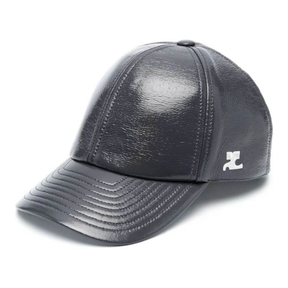 Casquette 'Logo-Embroidered Glossy-Finish' pour Femmes