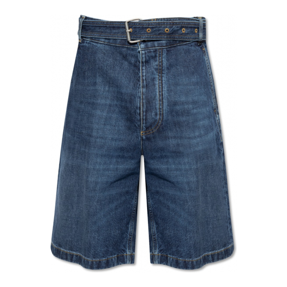 'Belted' Jeansshorts für Herren