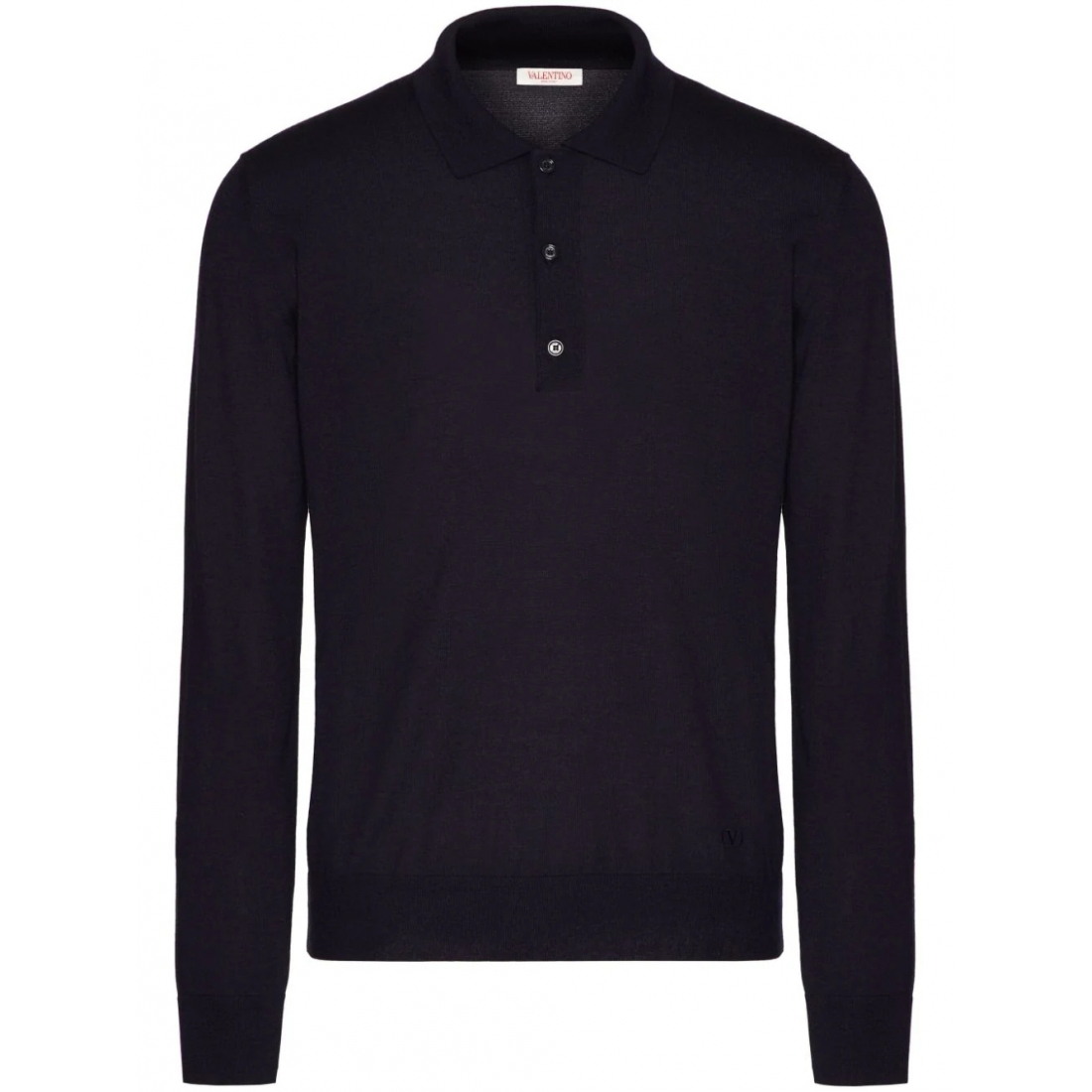 Men's 'VLogo Signature Embroidered' Long-Sleeve Polo Shirt