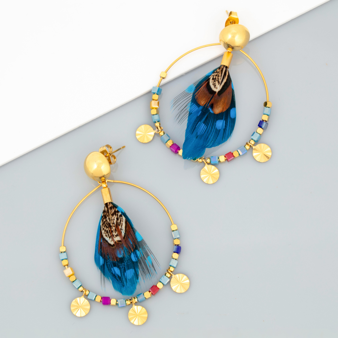 Boucles d'oreilles 'Plumea' pour Femmes