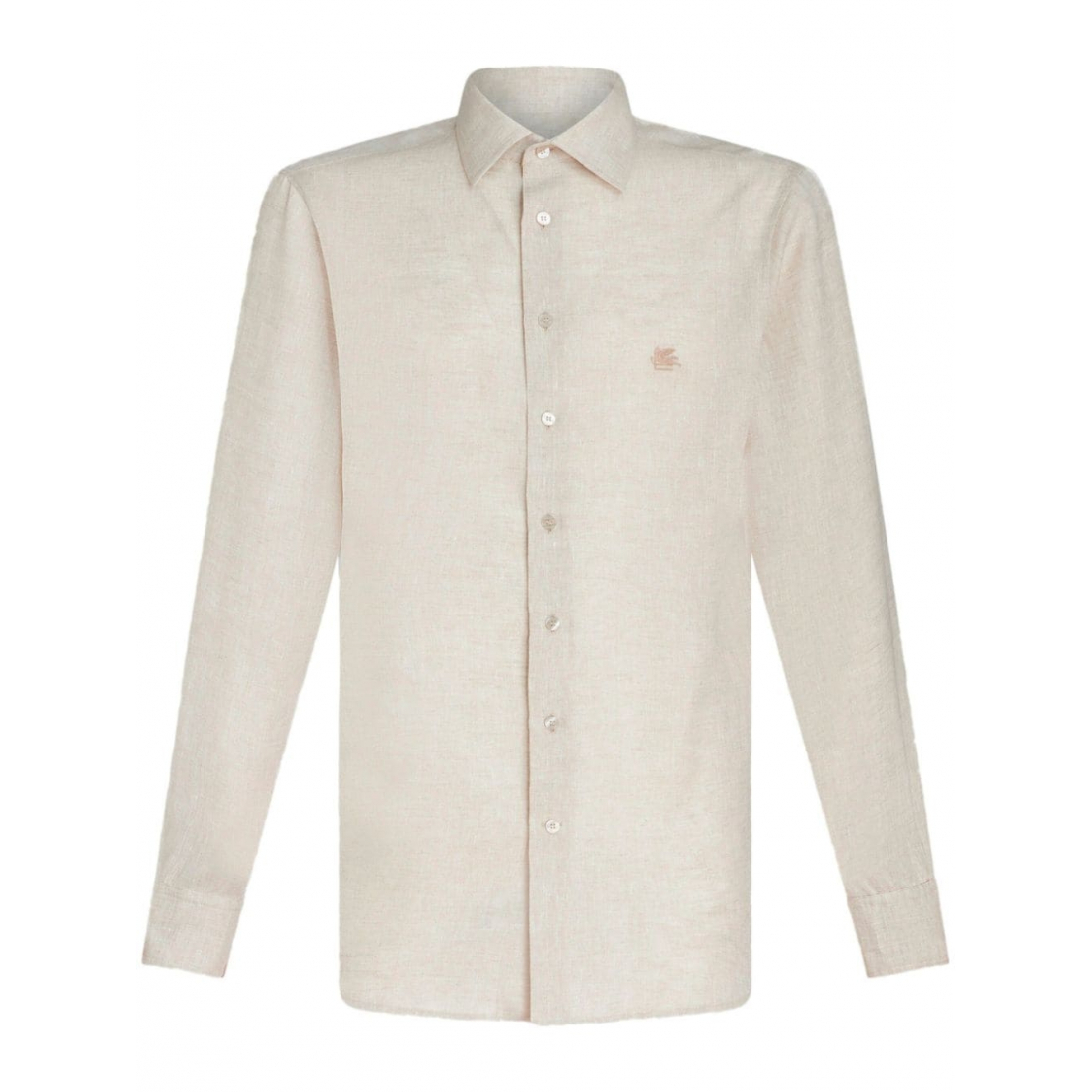 Men's 'Pegaso-Embroidered Mélange-Effect' Shirt