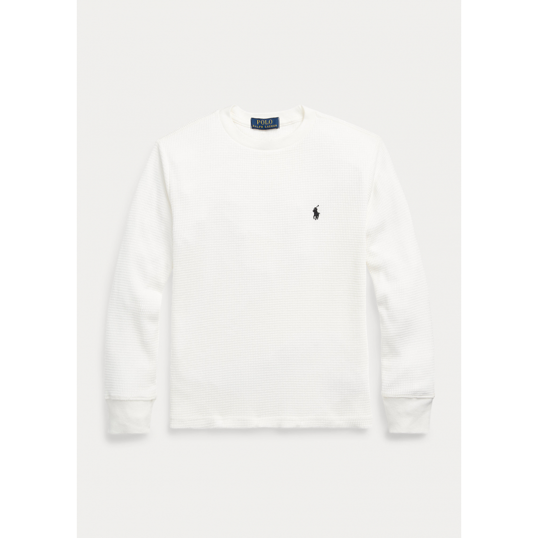 'Waffle Knit Cotton Long Sleeve T-Shirt' pour Petits garçons