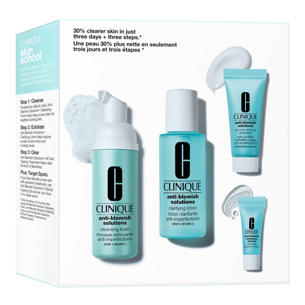 Coffret de soins de la peau 'Anti-Blemish Solutions™' - 4 Pièces