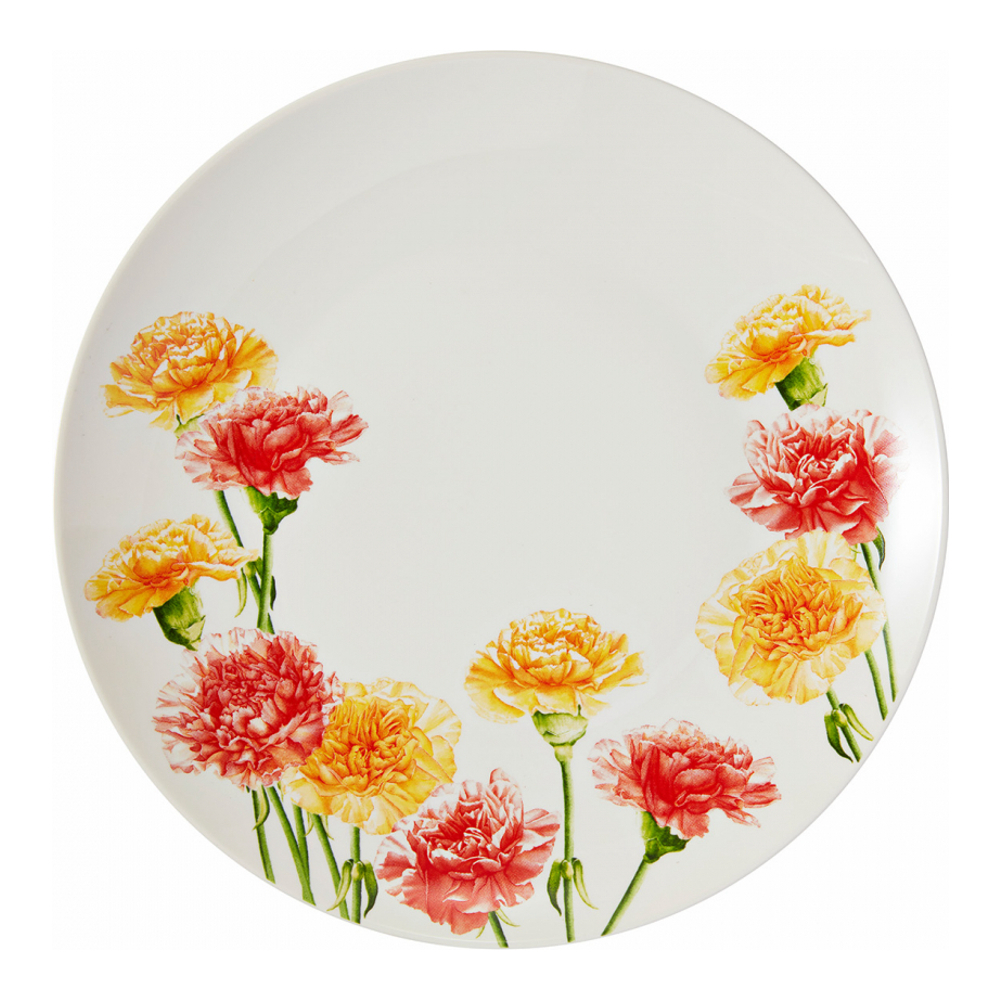 Lot De 6 Assiettes Floriade 27.5 cm Oeillet