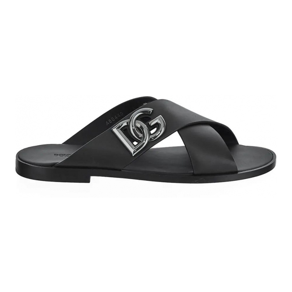 Men's 'DG-Logo' Flat Sandals
