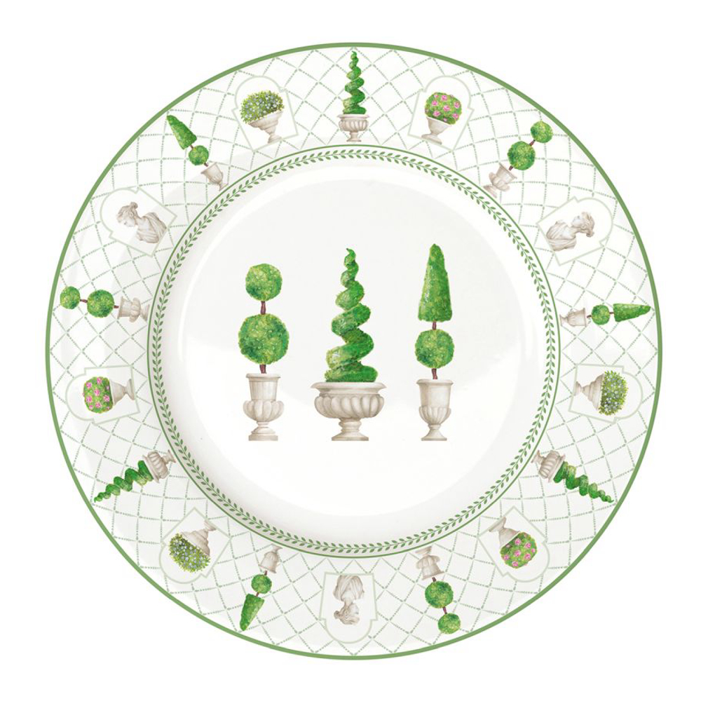 Set 6 Porcelain Side Plate Ø 19 cm Topiary