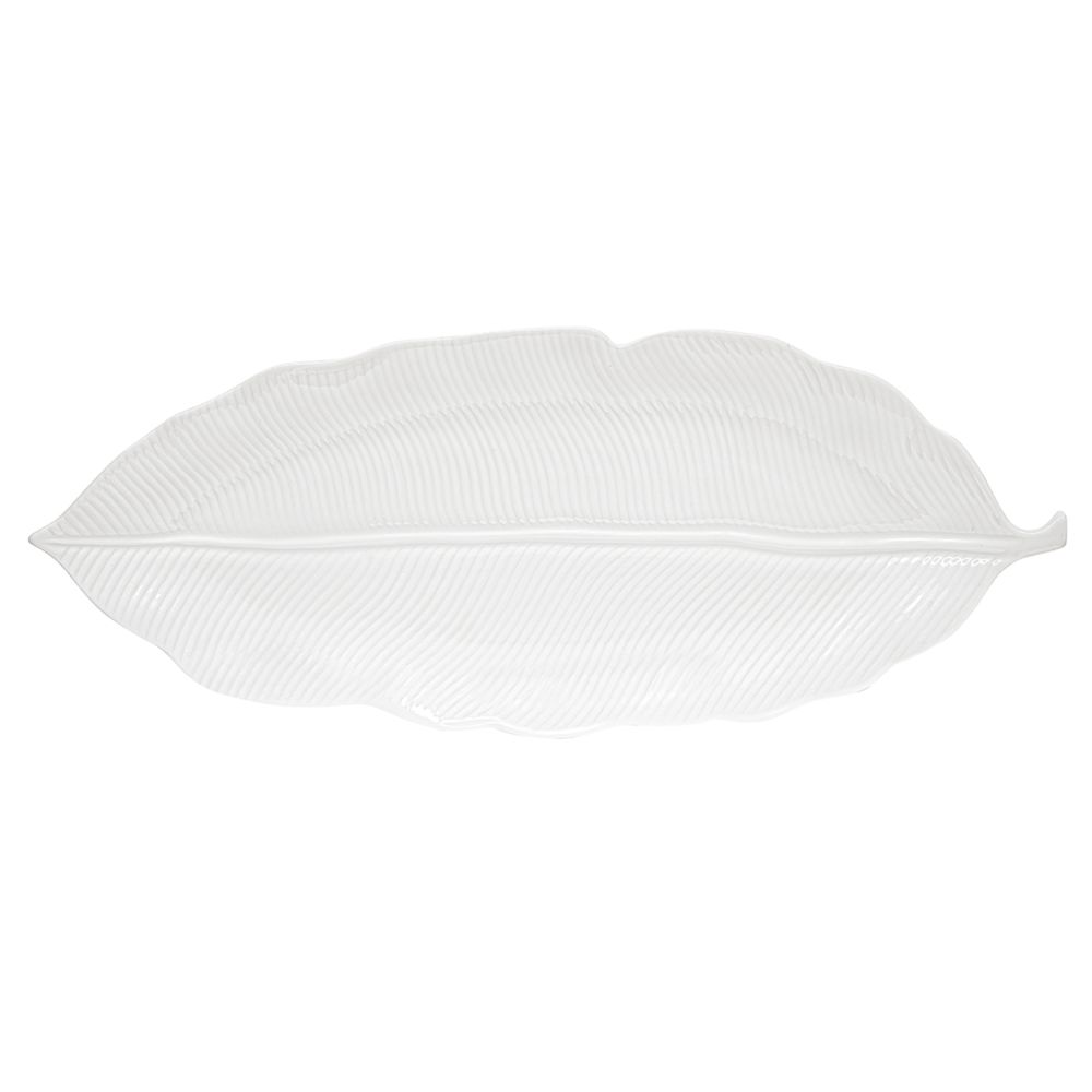 Porzellanblatt 39 x 16 cm In Der Farbbox „Blaves White“.