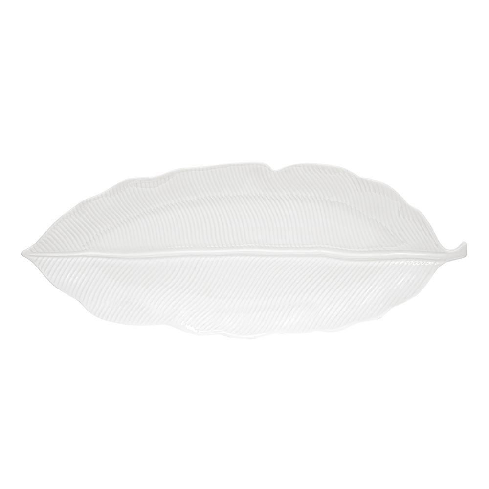 Porzellanblatt 47x19 cm In Der Farbbox „Blaves White“.