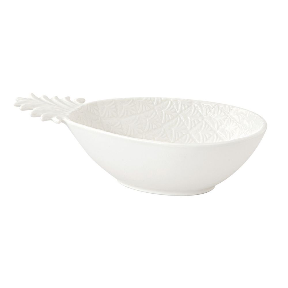 Ananasförmige Porzellanschale 17,5 x 11,5 cm In Weißer Verpackung